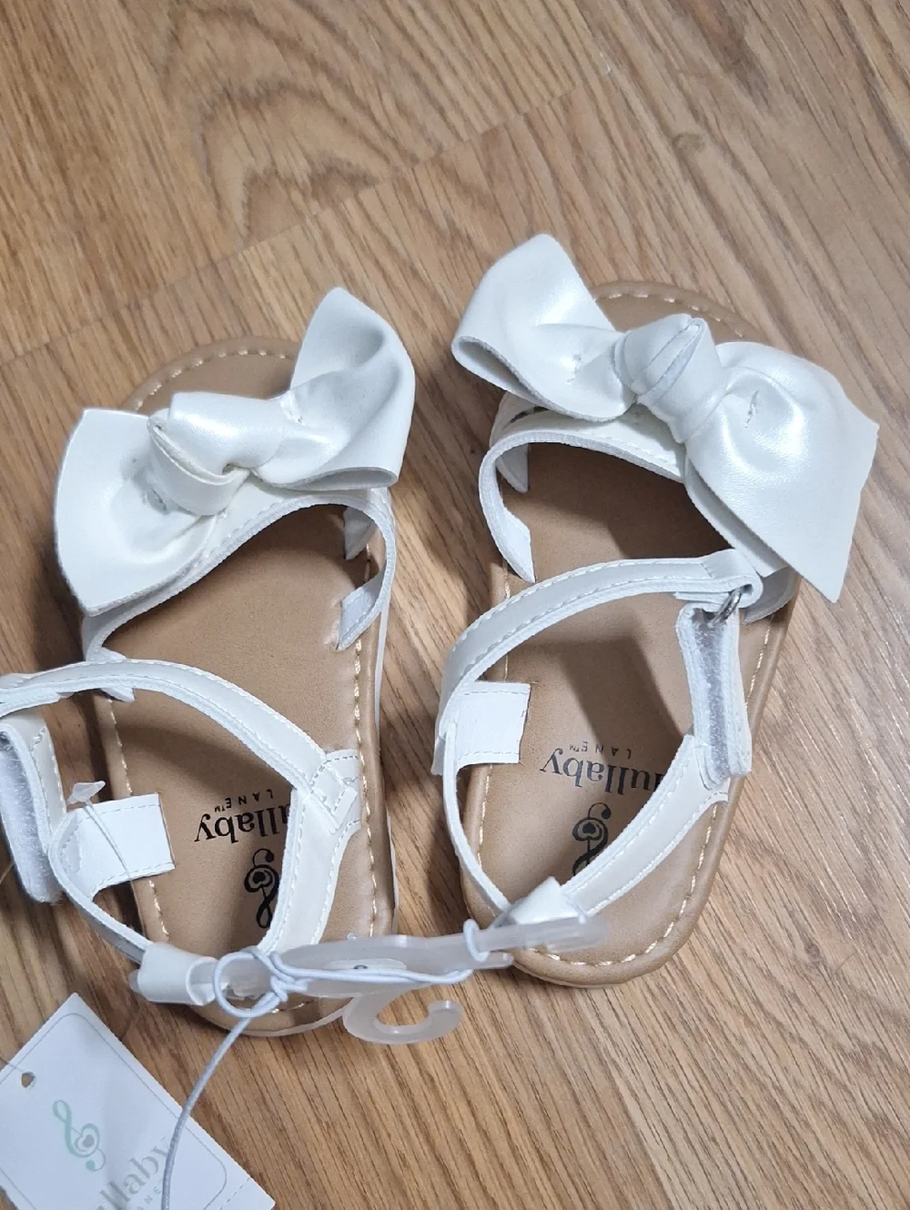 Toddler White Bow Sandals for Baby Girls